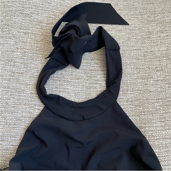 Zimmermann Halter One Piece Swimsuit in Noir - Picture 3 of 16